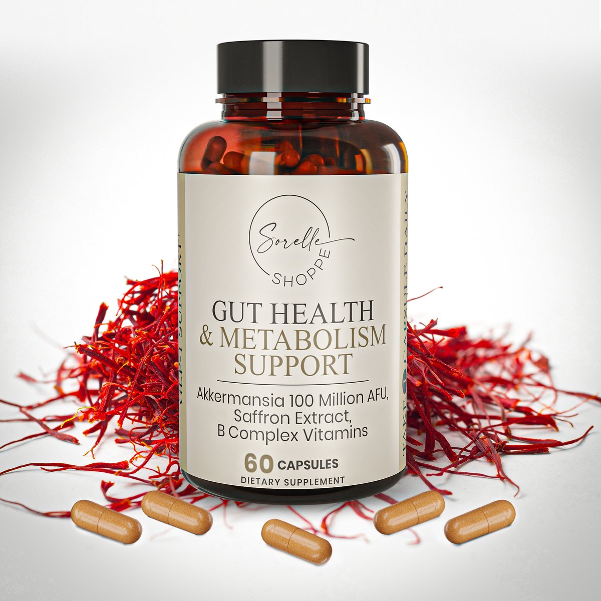 Sorelle Shoppe Gut Health & Metabolism Support with saffron